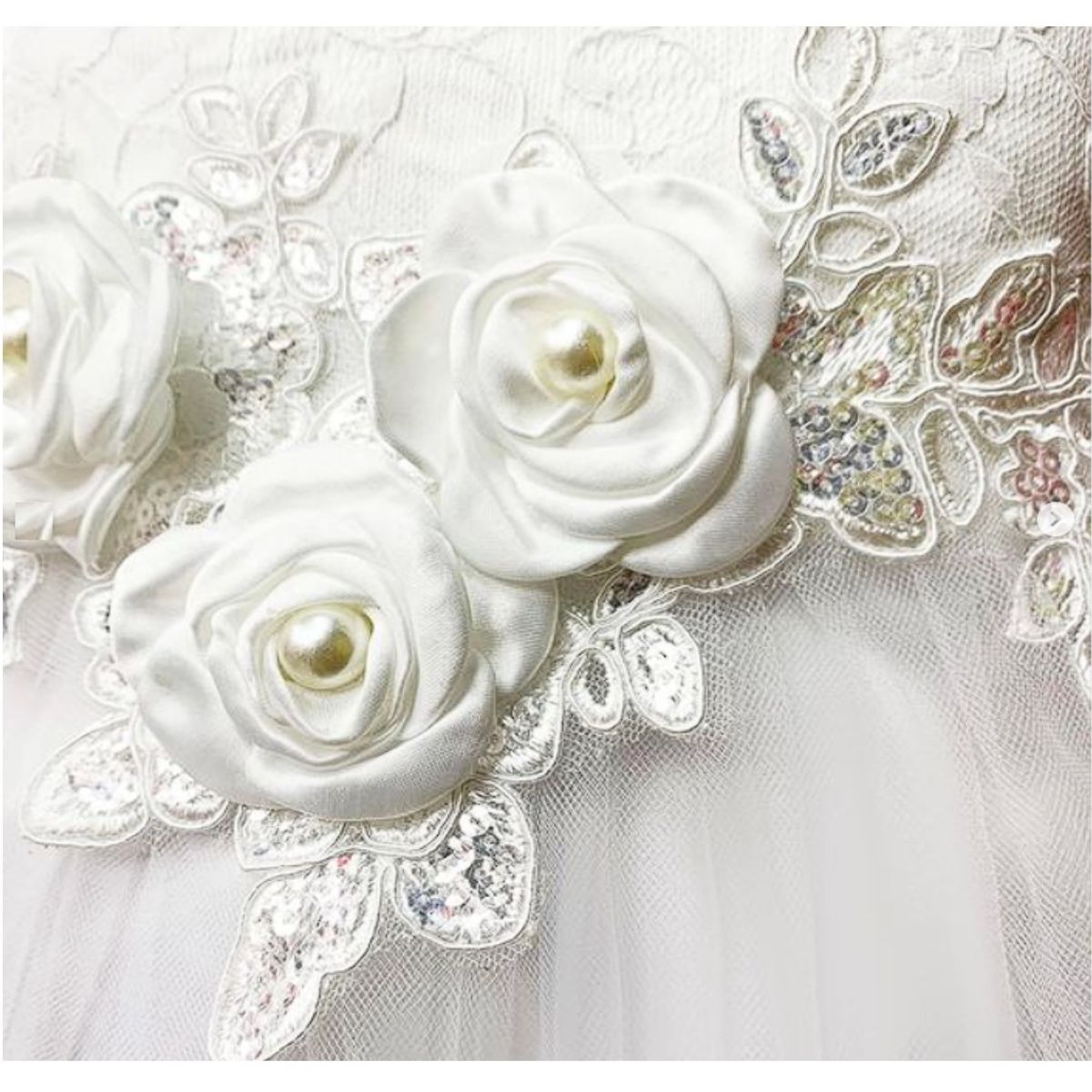 ALMA & DECO - Vestido Bautizo Fiesta Bebé Modelo Rosa Color Blanco