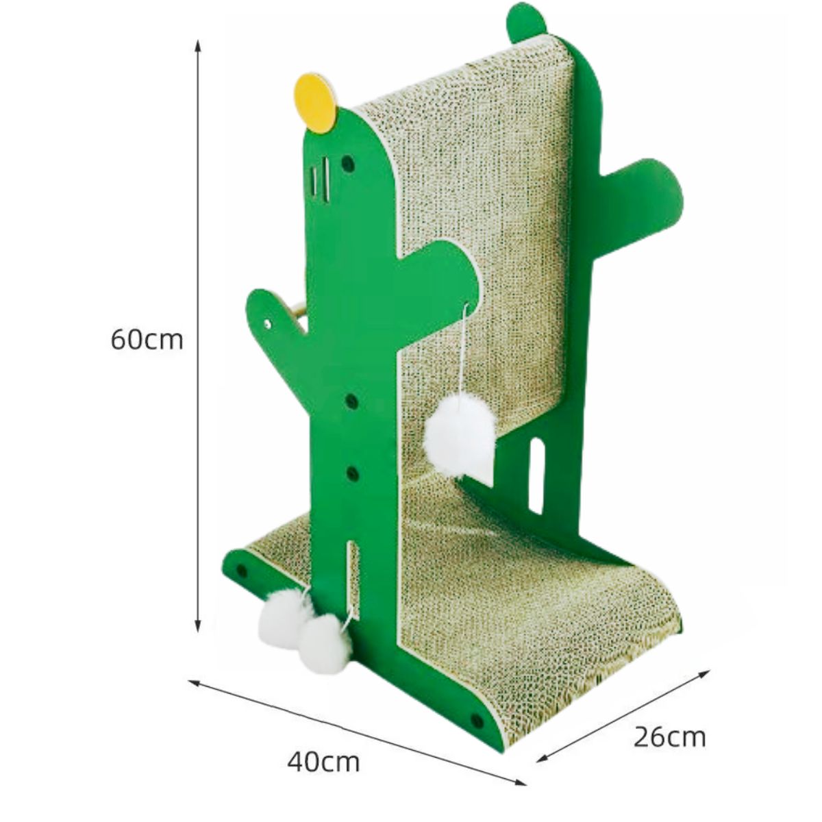 SUKEA - Rascador Tipo Vertical Y Sofa Diseñado Catus Para Gato Verde