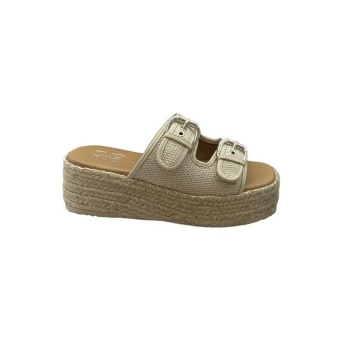 HERIEL - Sandalia Beige Plataforma Mujer