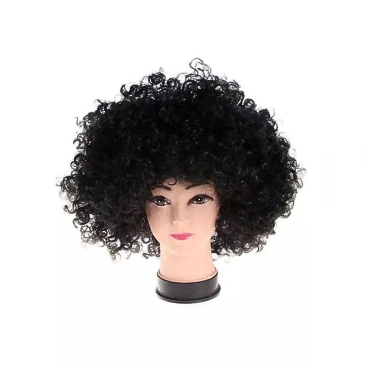 GENERICO - Peluca Afro Para Adultos Niños Niñas - Halloween Cosplay Negro