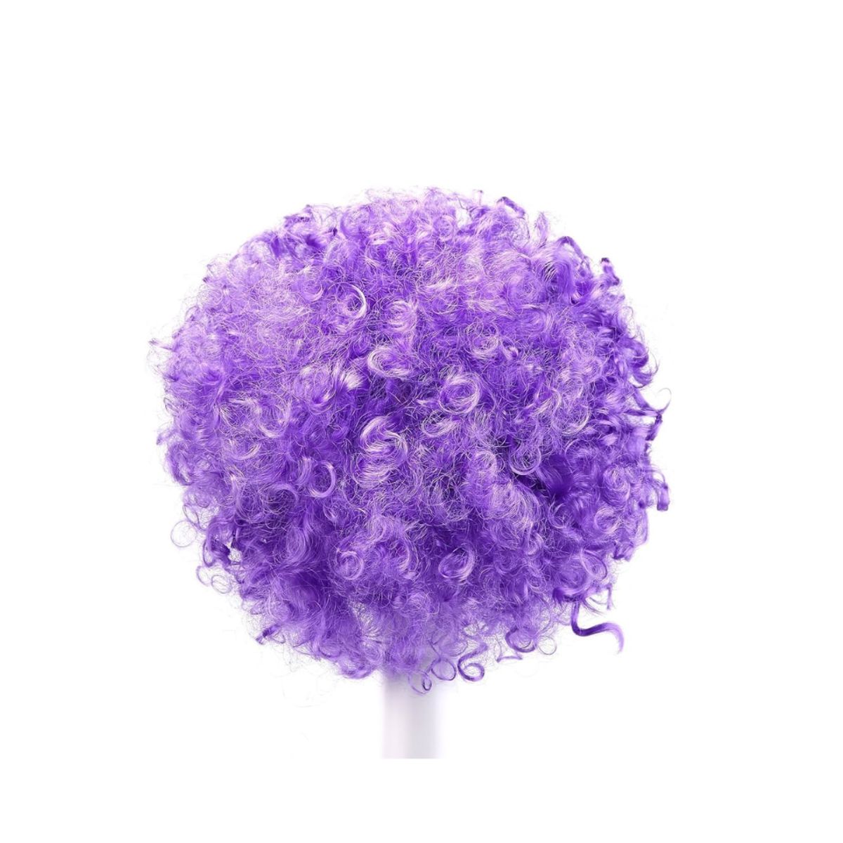 GENERICO - Peluca Afro Para Adultos Niños Niñas - Halloween Cosplay Violeta