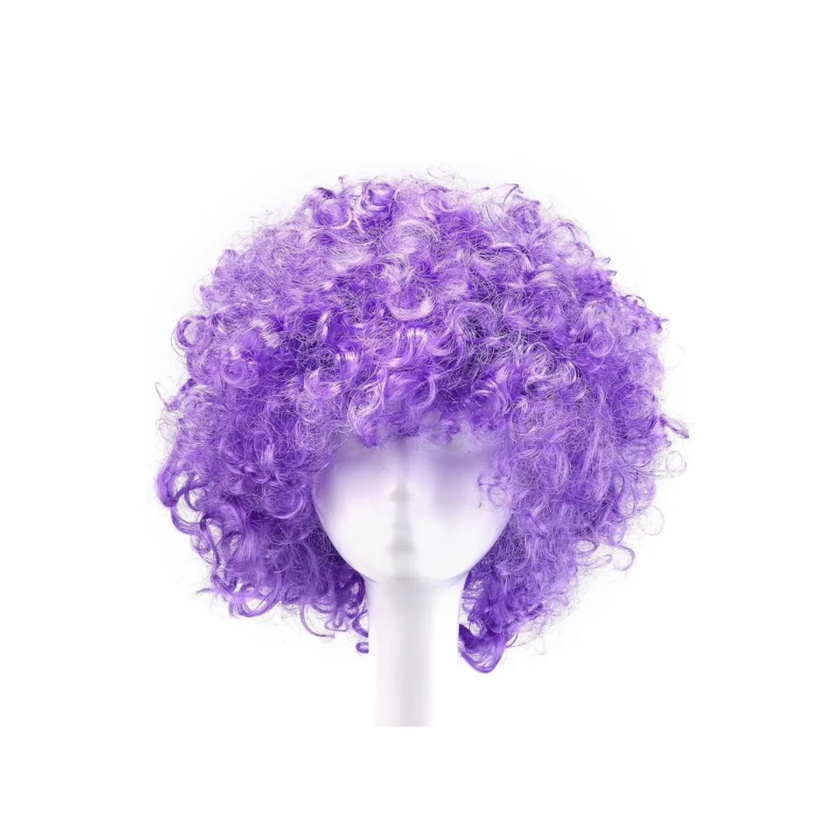 GENERICO - Peluca Afro Para Adultos Niños Niñas - Halloween Cosplay Violeta