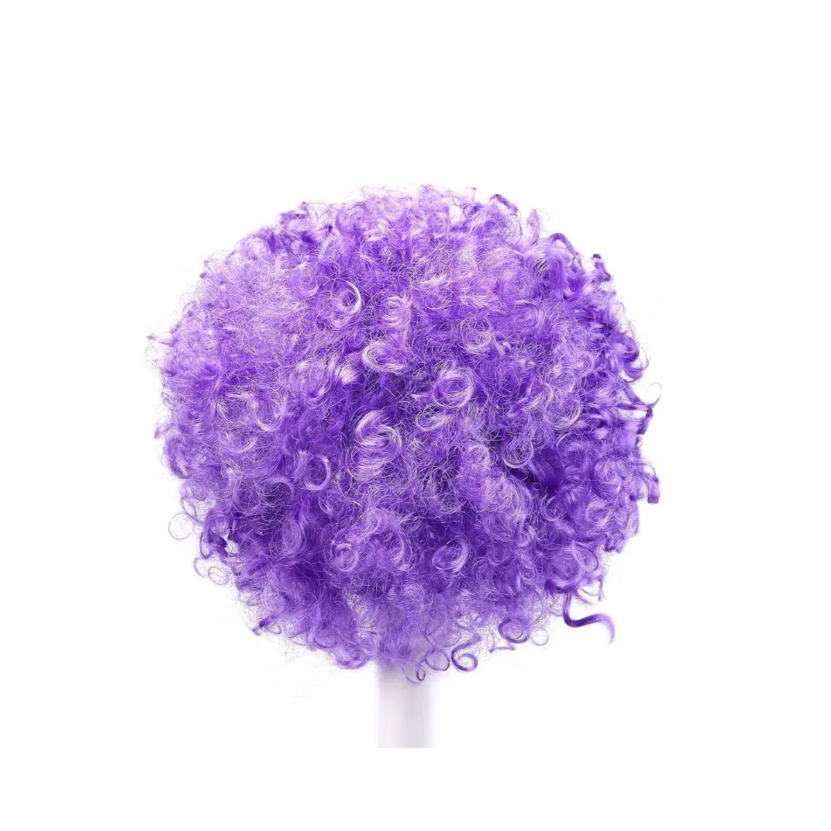 GENERICO - Peluca Afro Para Adultos Niños Niñas - Halloween Cosplay Violeta