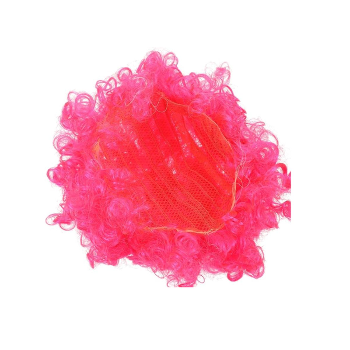 GENERICO - Peluca Afro Para Adultos Niños Niñas - Halloween Cosplay Rosa Fluor