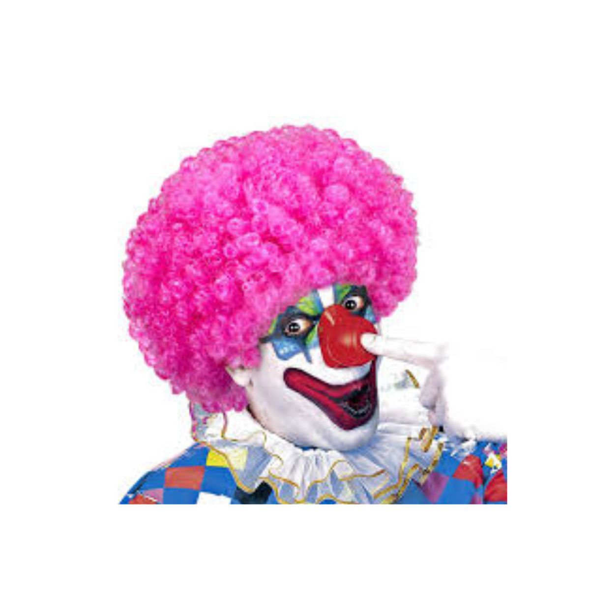 GENERICO - Peluca Afro Para Adultos Niños Niñas - Halloween Cosplay Fucsia