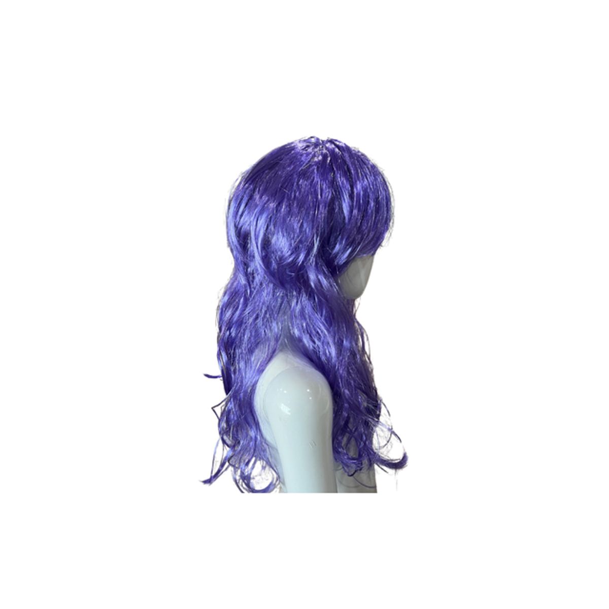 GENERICO - Peluca Sintética Larga Crespa Ideal Para Disfraz Violeta