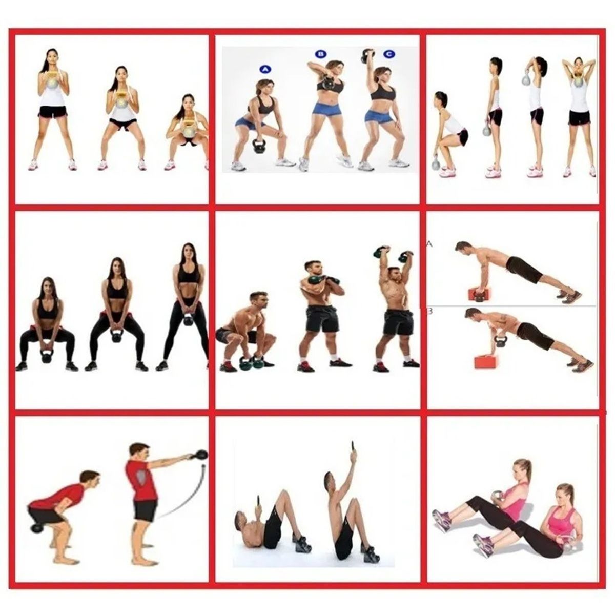 GENERICO - Pesa Rusa Kettlebell Pesa Rusa 2kg Pesas Para Ejercicios 2kg