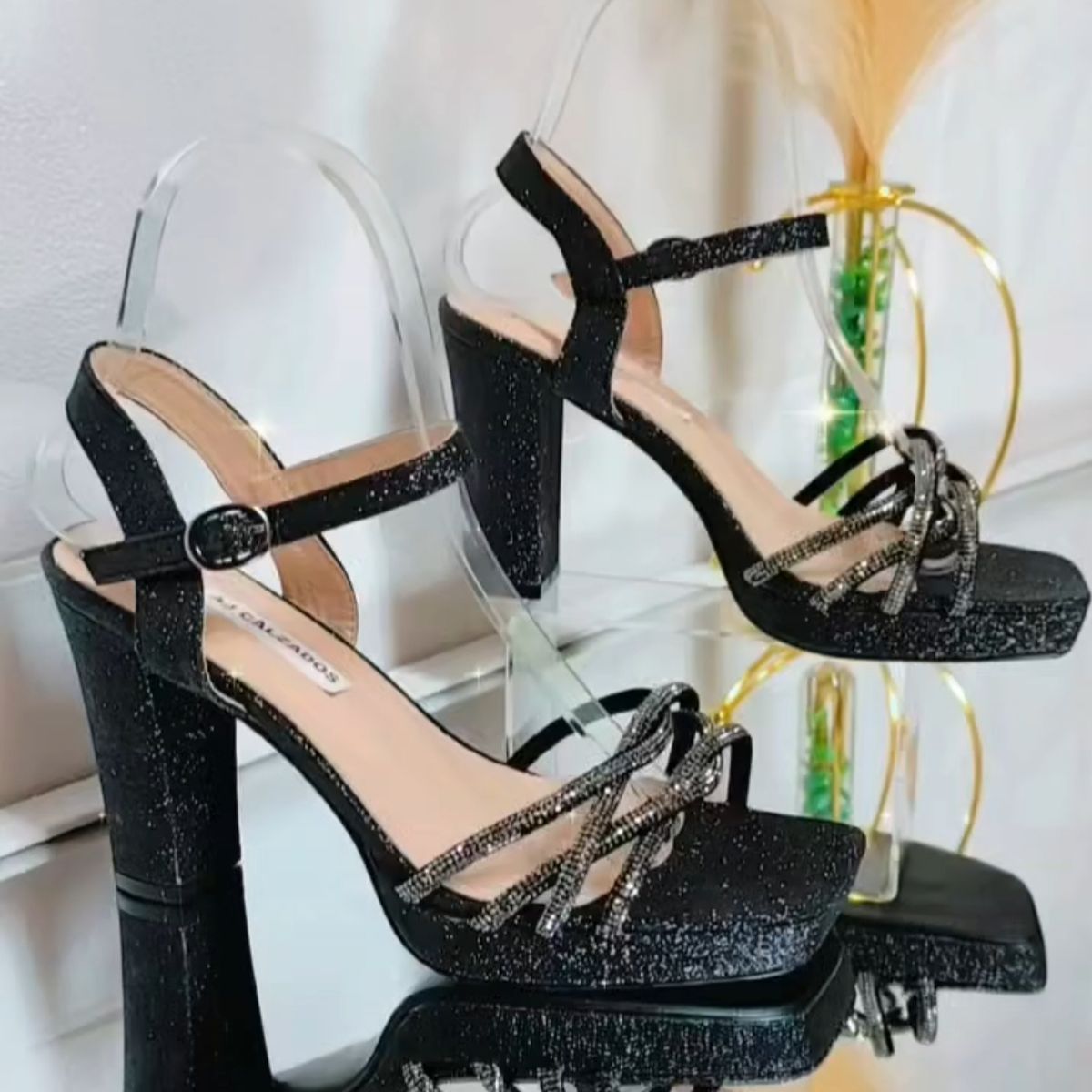 SNOOPY - Sandalias fiesta  Mujer Taco Alto  M529