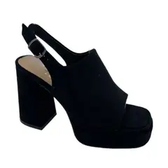 HERIEL - Sandalia Negra Plataforma Mujer