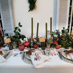 TUYO PRINT - Mantel Woodland 180 x 350 cm.- Velo Organza -