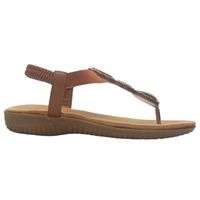 Sandalia Mujer Camel Casual Clara-12