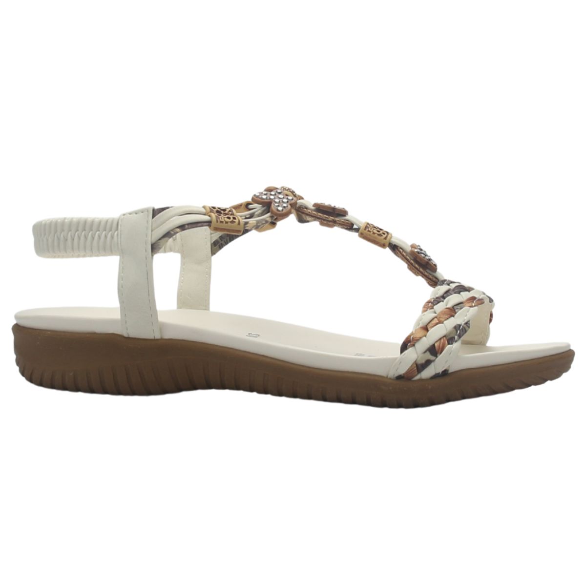 CHALADA - Sandalia Mujer Blanco Casual Chalada Clara-11