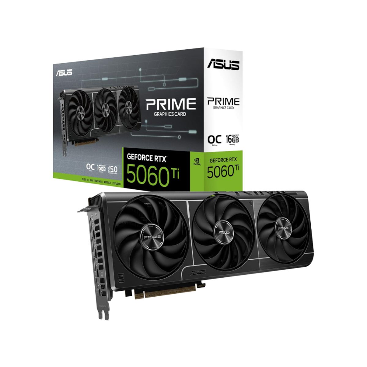 ASUS - Tarjeta de Video - Asus  Prime - Nvidia GeForce RTX 5060 Ti O16G OC Edition