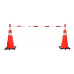 MC METALCORE - Barra conectora retráctil para conos blancorojo