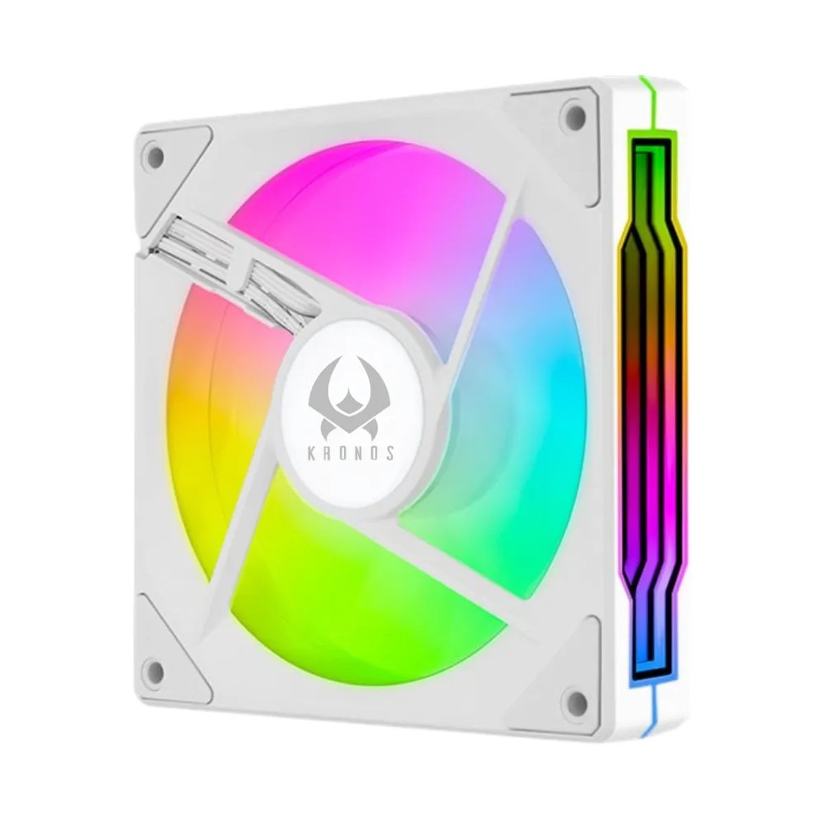 KRONOS - Ventilador Gabinete PC Kronos Eurus ARGB 120mm PWM White