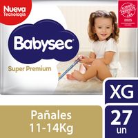 Pañales de Bebé Super Premium Cuidado Total 27 un XG