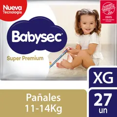 BABYSEC - Pañales de Bebé Super Premium Cuidado Total 27 un XG