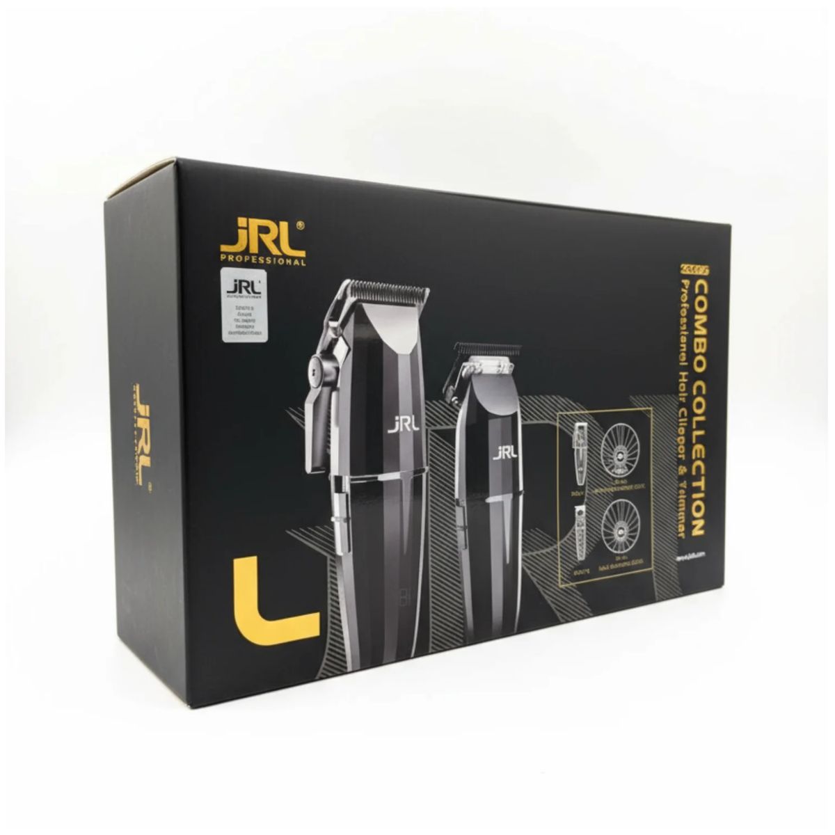 JRL PROFESSIONAL - Barber Combo JRL Onyx Cortadora Y Patilera  Ghost  1 Negro