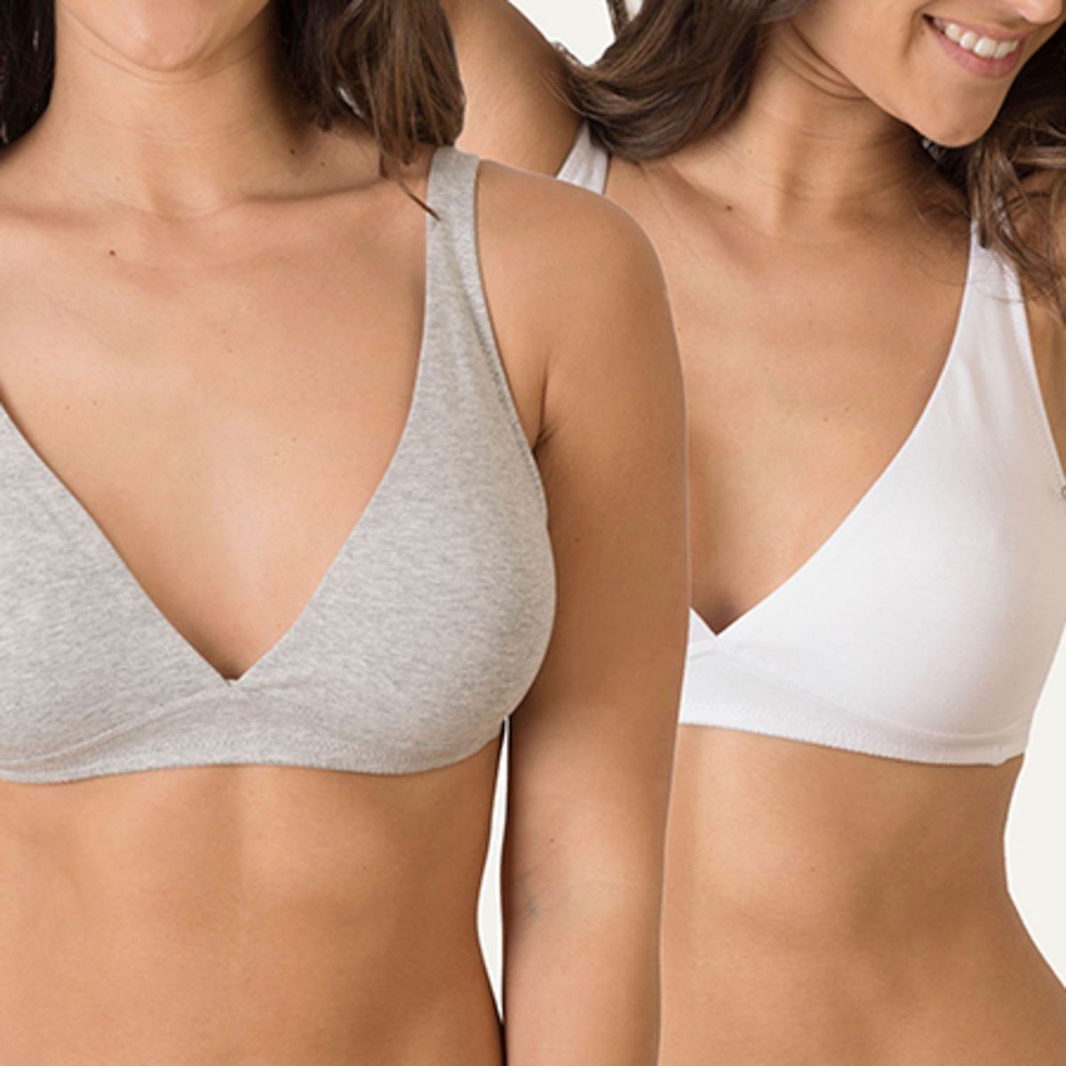 FLORES - Pack De 2 Sostenes Mujer Sin Arcos