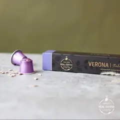 REAL COFFEE - 100 Cápsulas Compatibles Nespresso Verona ,