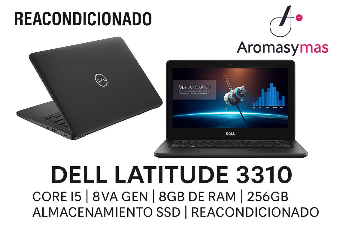 Latitude 3310 - Core I5 - 8Va Gen - 8Gb de Ram - 256Gb Almacenamiento Ssd - Reacondicionado