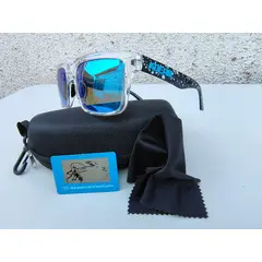 GENERICO - Lentes de sol tamaño XL15,4cm ancho, cara grande gafas Kdeam polarizadas rectangular