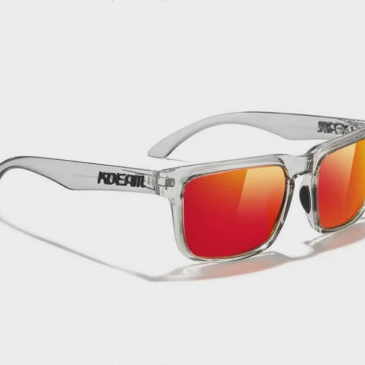 GENERICO - Lentes de sol tamaño XL15,4cm ancho,  cara grande gafas Kdeam polarizadas rectangular