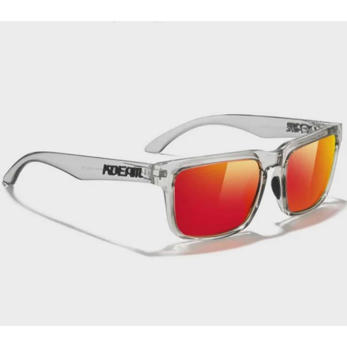 GENERICO - Lentes de sol tamaño XL15,4cm ancho,  cara grande gafas Kdeam polarizadas rectangular