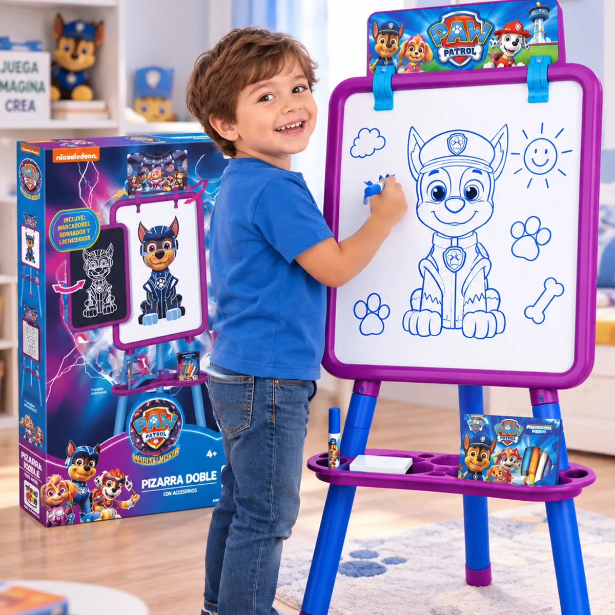 TOYNG - Pizarra Doble Con Atril Infantil Para Niños