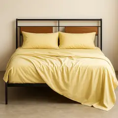 ARMONIA - Sábana 1½ Plazas 800 Hilos Liso Rojo v4 7EF