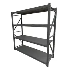 GENERICO - Estante o Rack Gris 50x185x200cm Metálico tipo mecano