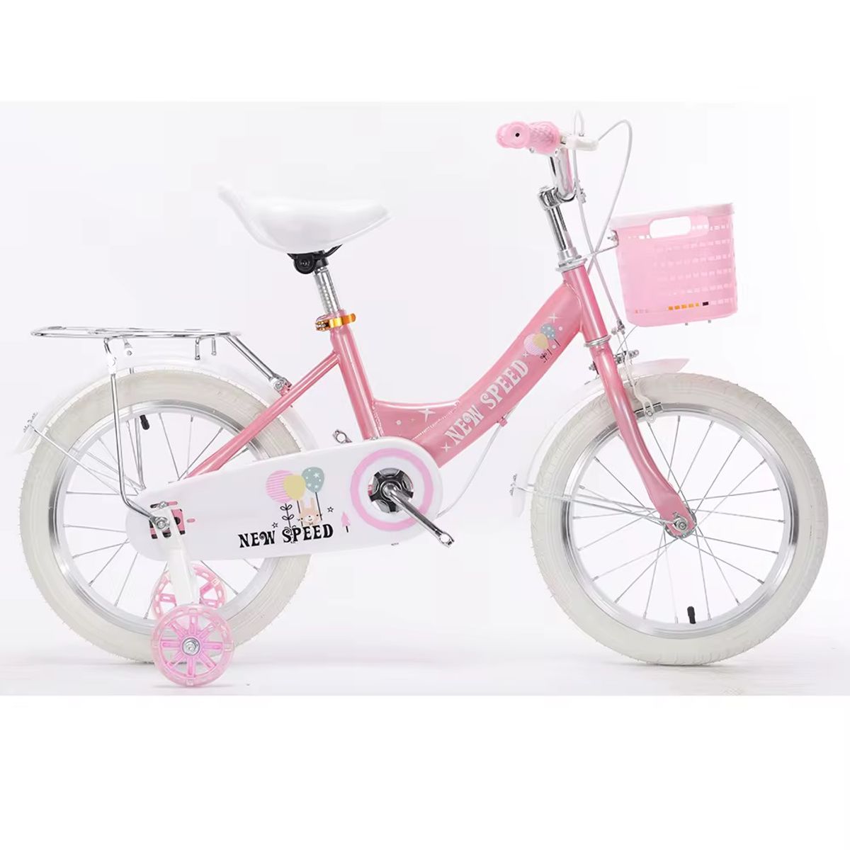 GENERICO - Bicicleta infantil de niña aro 12 New Speed color rosada