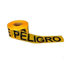 MC METALCORE - Cinta de peligro amarilla 7.5 cm 0.025mm 300 mts (4Un.) - Metalcore Heavy Duty