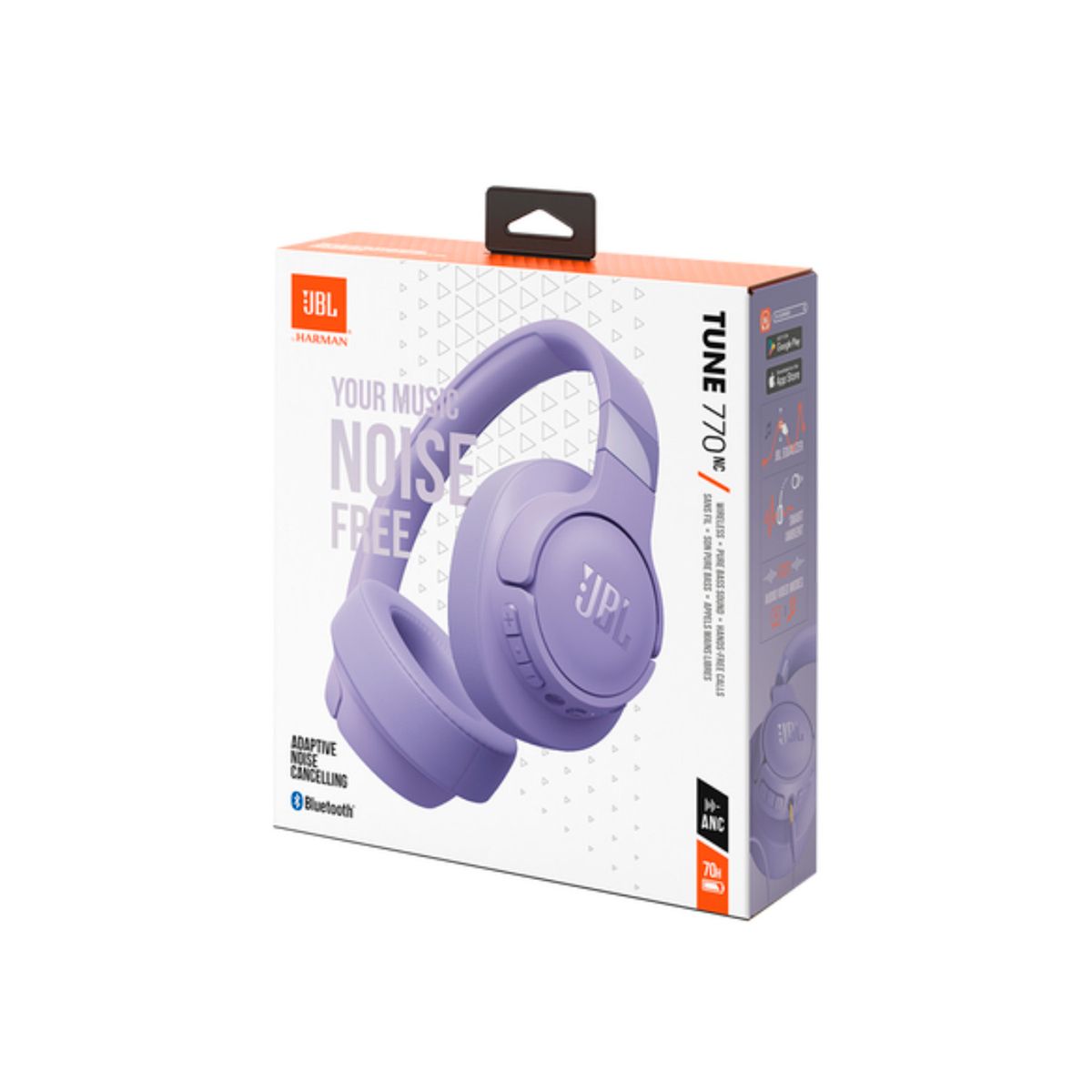 JBL - Audífonos Inalámbricos JBL Tune 770NC Cancelación Ruido Ovear Ear Púrpura