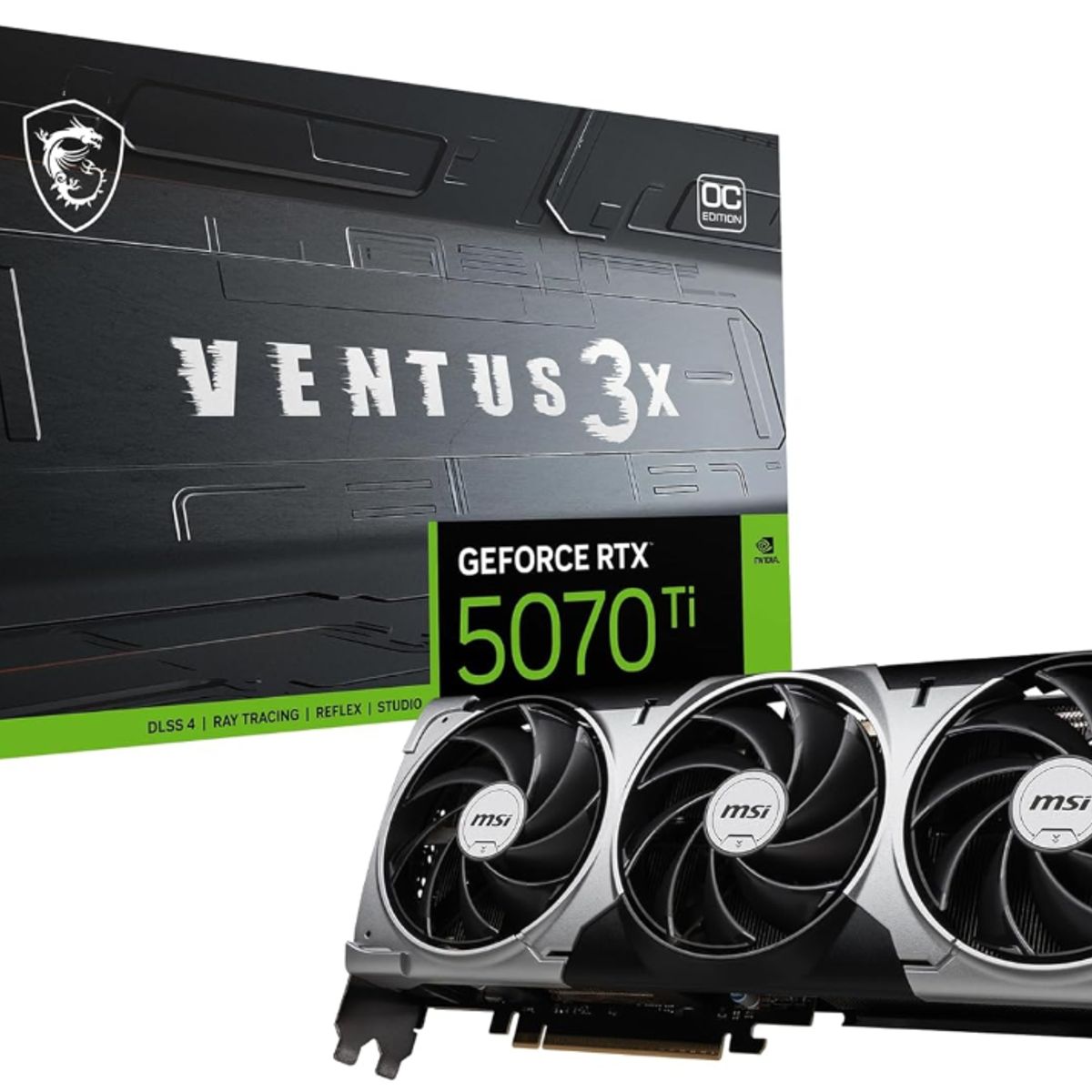 MSI - Tarjeta de Video - MSI  Ventus 3X OC Nvidia GeForce RTX 5070 Ti 16G