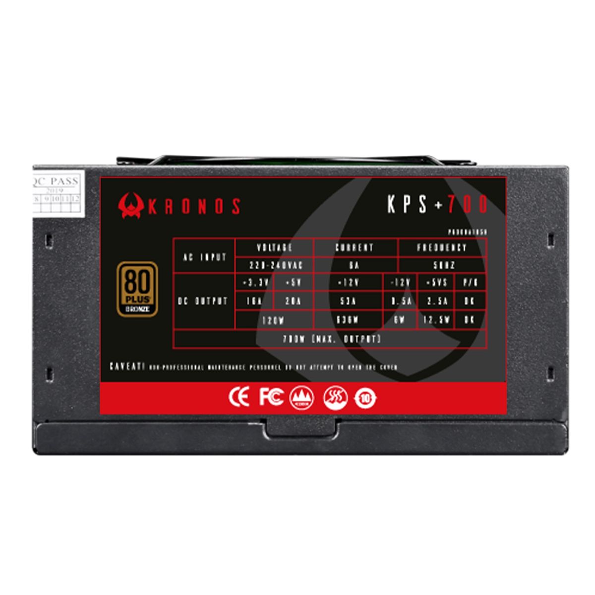 KRONOS - Fuente de poder ATX Kronos 700w, Certificada 80 Plus bronze