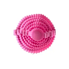 GENERICO - X6 Molde Redondo Silicona Para Air Fryer Moldes Freidora