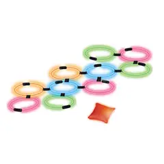 SPACEZAT - Set 10 Aros de Neon para Saltar Niños