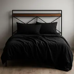 ARMONIA - Juego de Sábana 2½ King 800 Hilos Liso Rojo v7