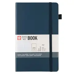 SAKURA - Libreta Hoja Crema con Cuadros 13 x 21 cm