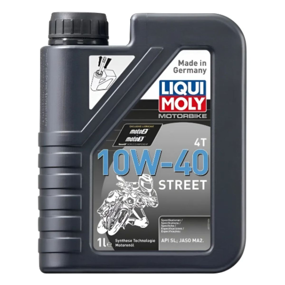 LIQUI MOLY - Aceite Motor para Moto 10w40 Tec Sintetica Motorbike 4T Street