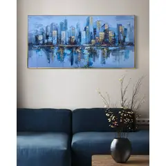 DEKAM DISEÑO - CUADRO PORCELANA DIAMANTES DISEÑO JULIANA  140X70 CMS