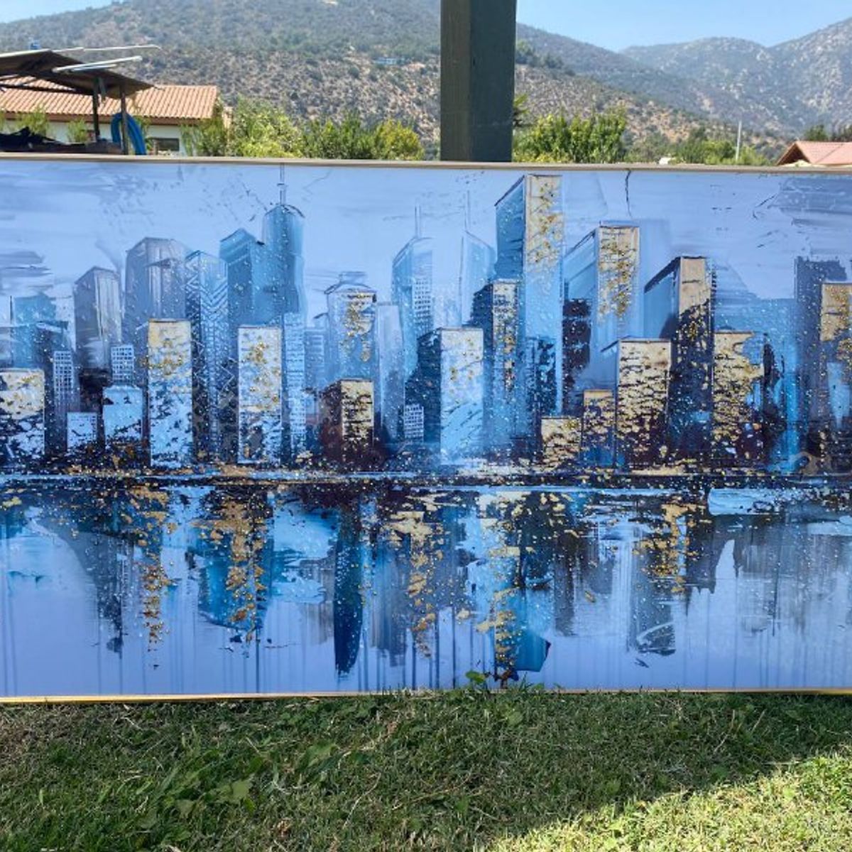 DEKAM DISEÑO - CUADRO PORCELANA DIAMANTES DISEÑO JULIANA   140X70 CMS