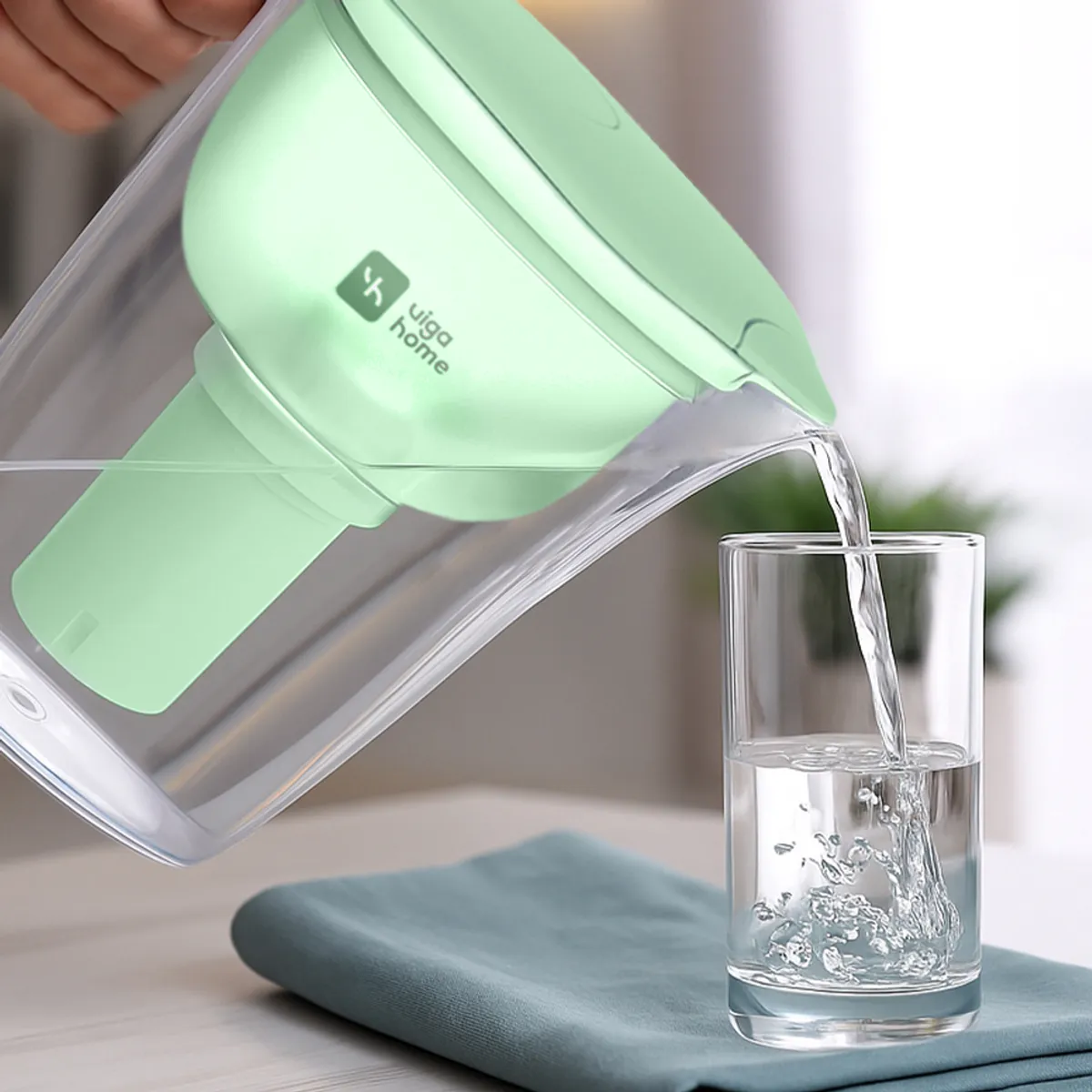 VIGAHOME - Jarro Purificador Verde Vigahome - Elimina cloro