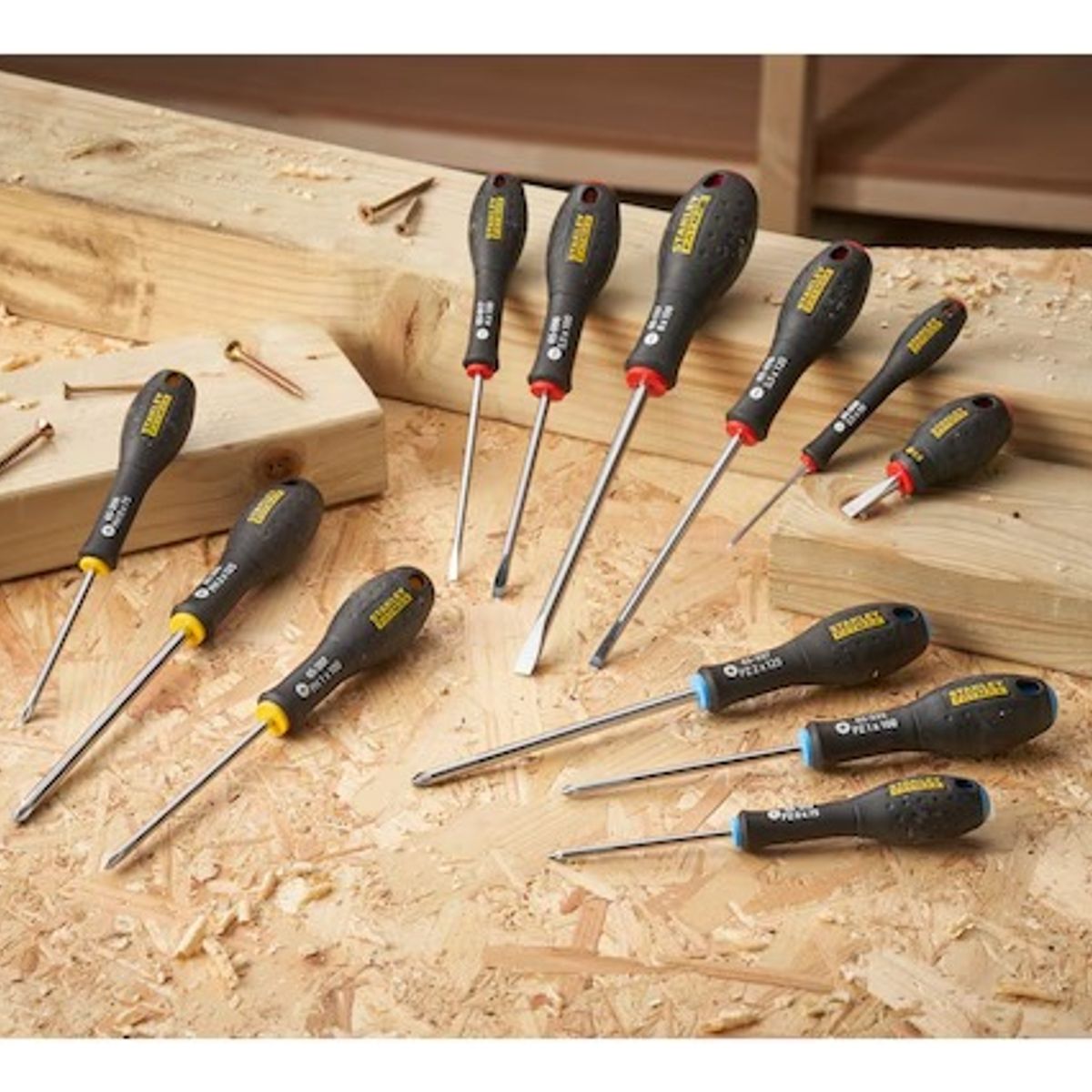 STANLEY - Juego de destornilladores 12 pzs Stanley fatmax FMHT65426-0