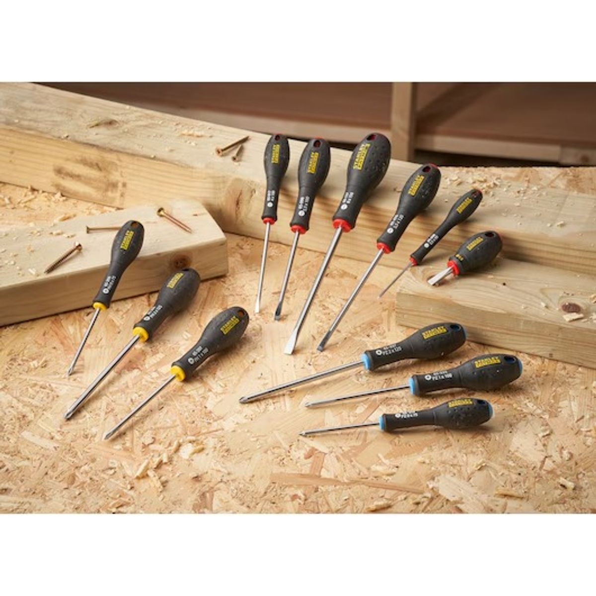 STANLEY - Juego de destornilladores 12 pzs Stanley fatmax FMHT65426-0