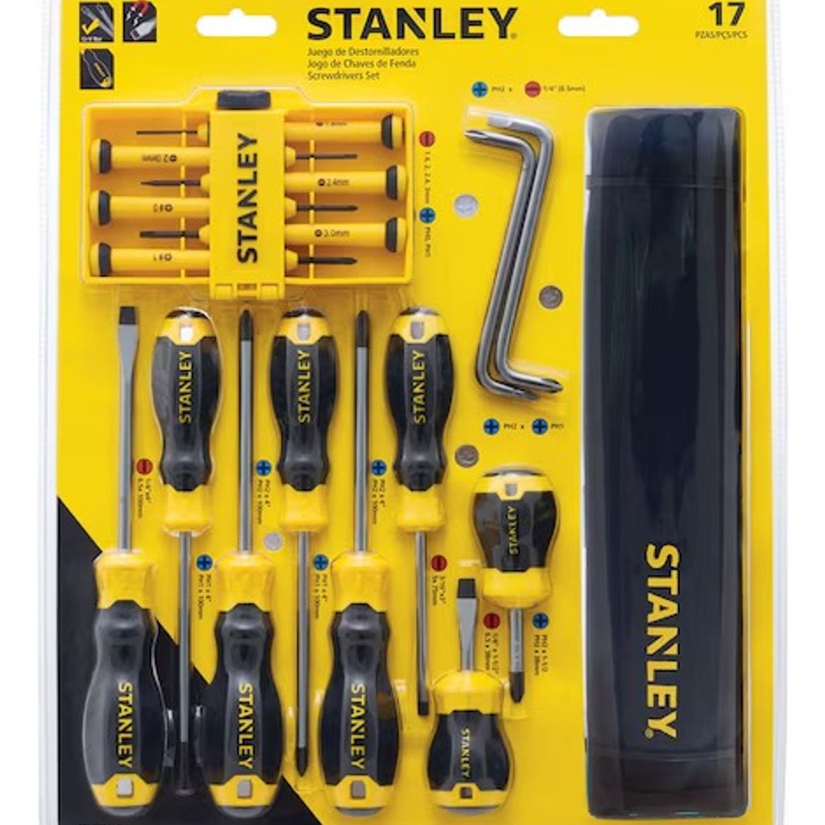 STANLEY - Juego De Destornilladores + Bolso STANLEY STMT65616L-LA