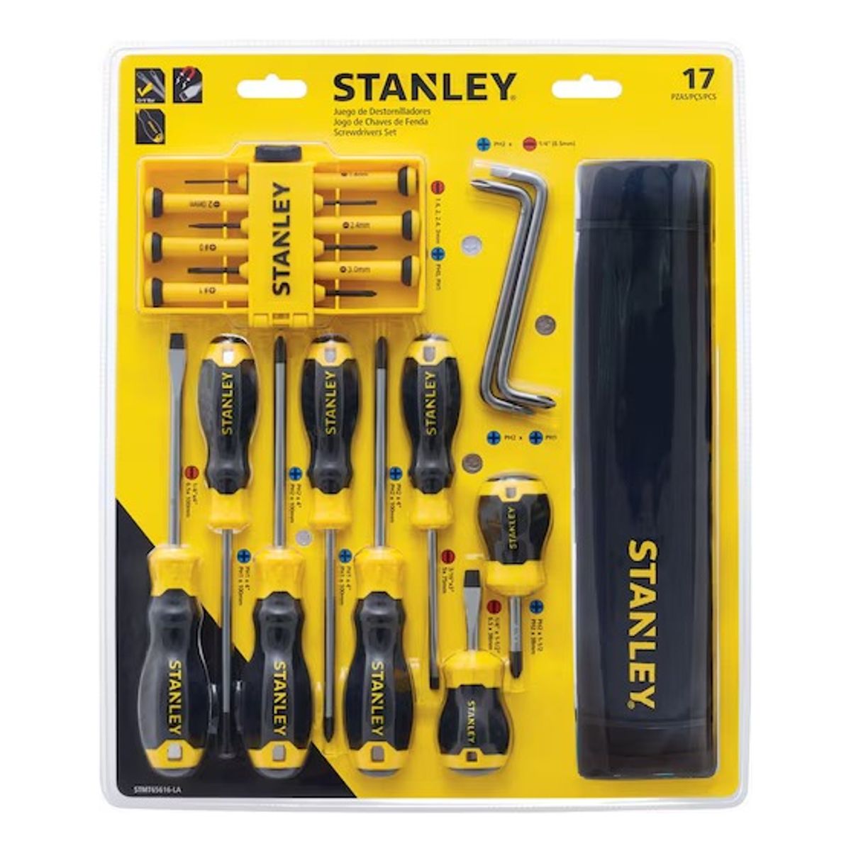 STANLEY - Juego De Destornilladores + Bolso STANLEY STMT65616L-LA