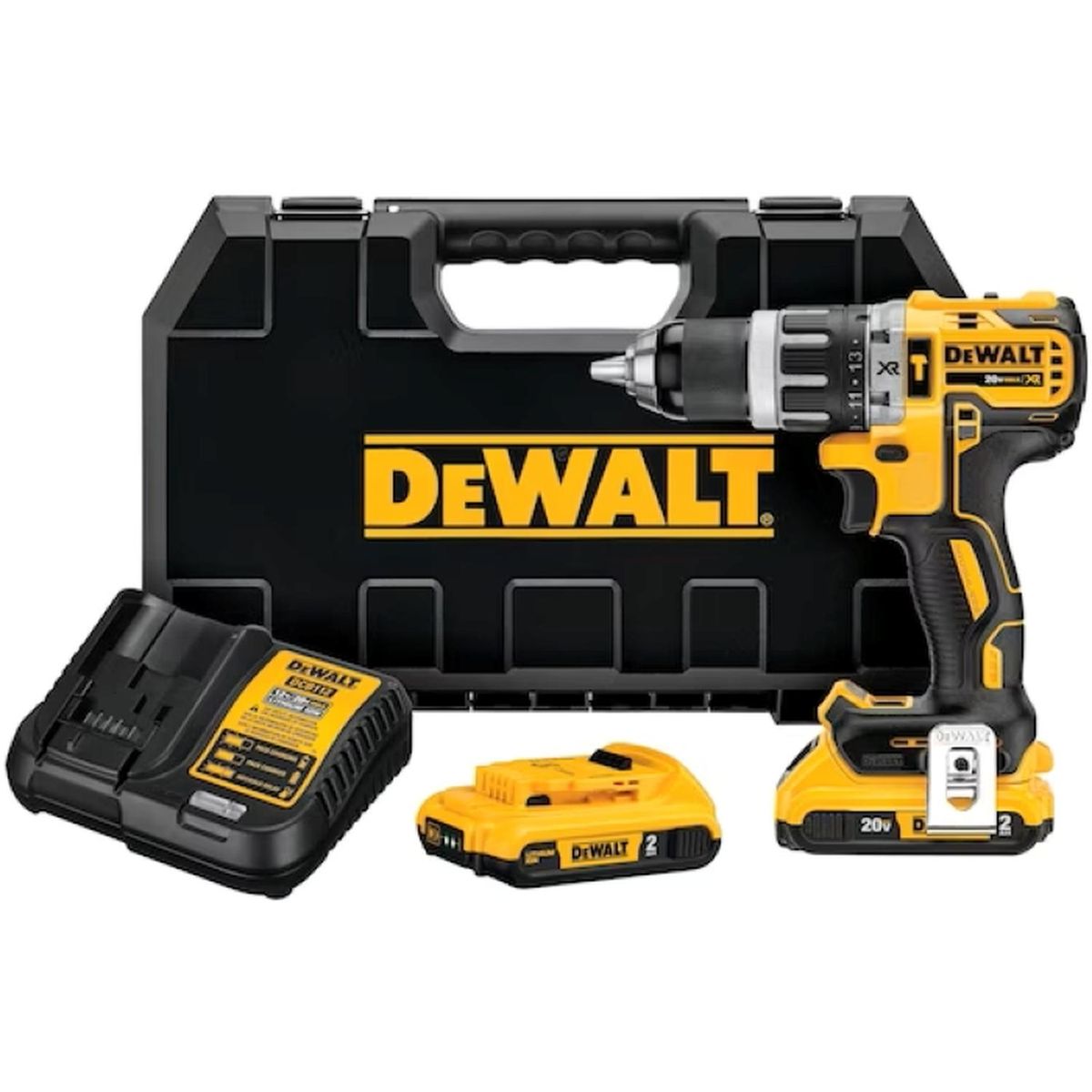 DEWALT - Kit Taladro Percutor/Ator Inal 1/2" 20V XR DCD796D2-B2 Dewalt