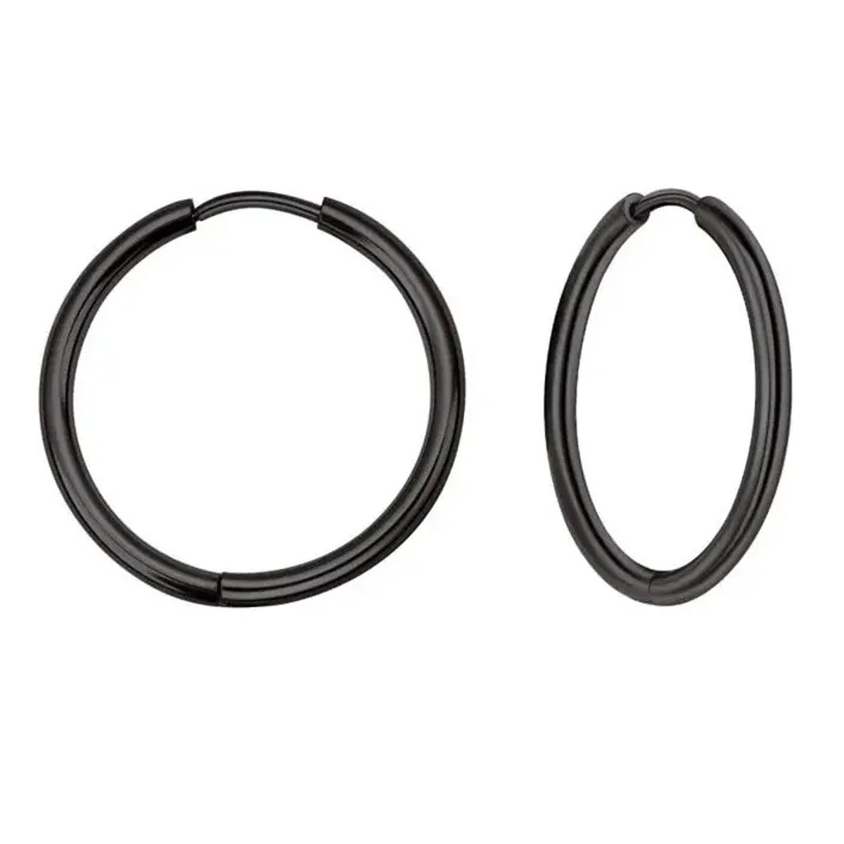 GENERICO - Aros Punk Black 10mm Hombre Mujer